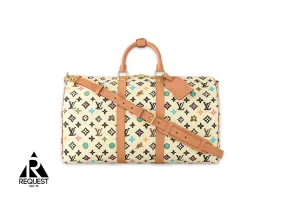 Louis Vuitton By Tyler The Creator Keepall Bandouliere 45 Vanilla Craggy Monogram