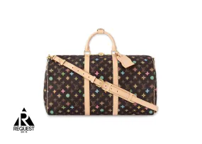 Tyler The Creator Louis Vuitton Keepall Bandoulière 50 - Chocolate Craggy Monogram Leather Duffle Bag