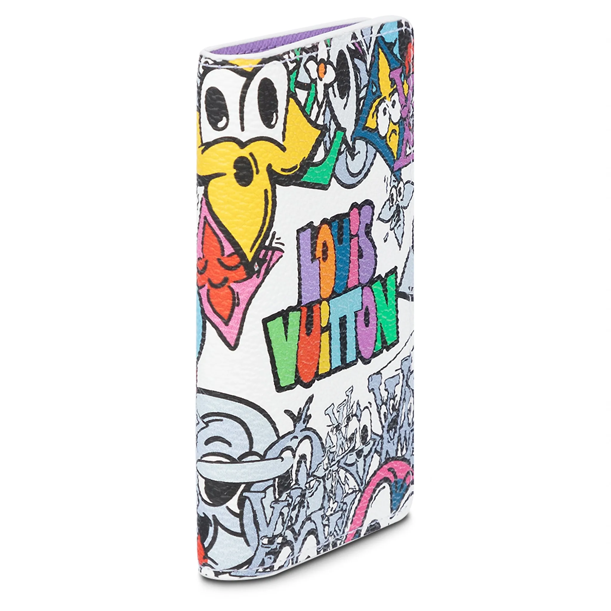 Louis Vuitton Monogram Comics Purple Pocket Organiser