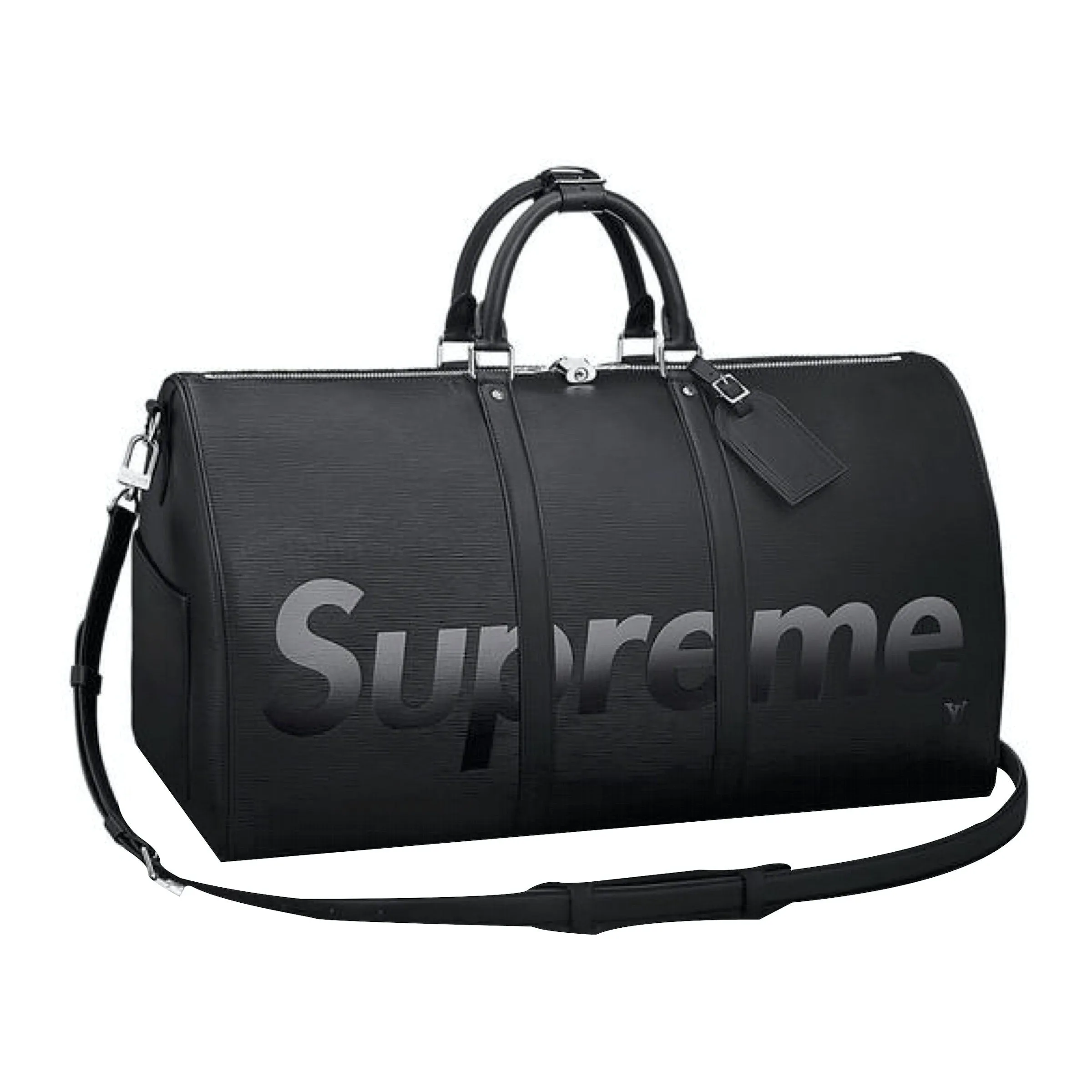 Louis Vuitton x Supreme Keepall Bandouliere Epi 55 Black