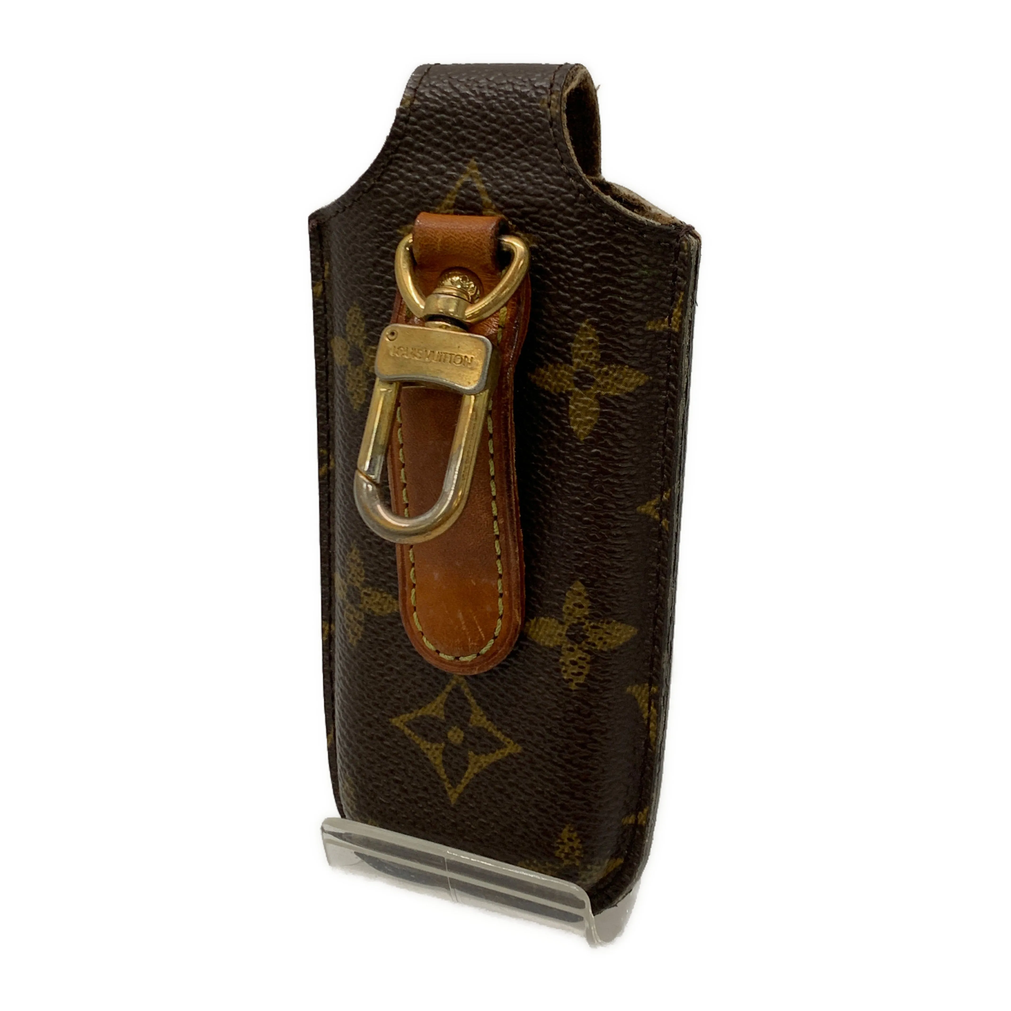 #LOUIS VUITTON/ETUI TELE PHONE JAPON_MONOGRAM CANVAS/Other/BRW/PVC