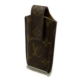 #LOUIS VUITTON/ETUI TELE PHONE JAPON_MONOGRAM CANVAS/Other/BRW/PVC