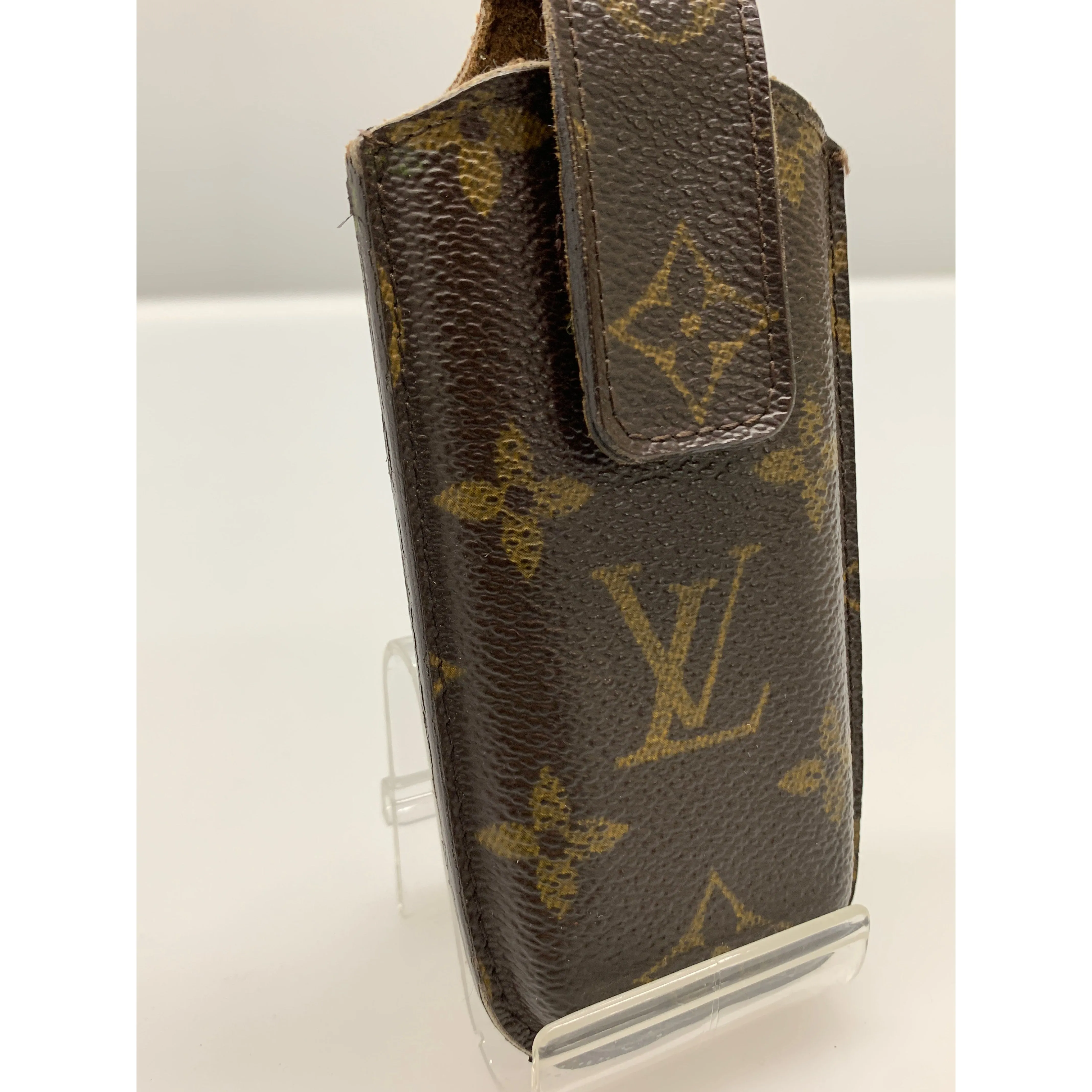 #LOUIS VUITTON/ETUI TELE PHONE JAPON_MONOGRAM CANVAS/Other/BRW/PVC