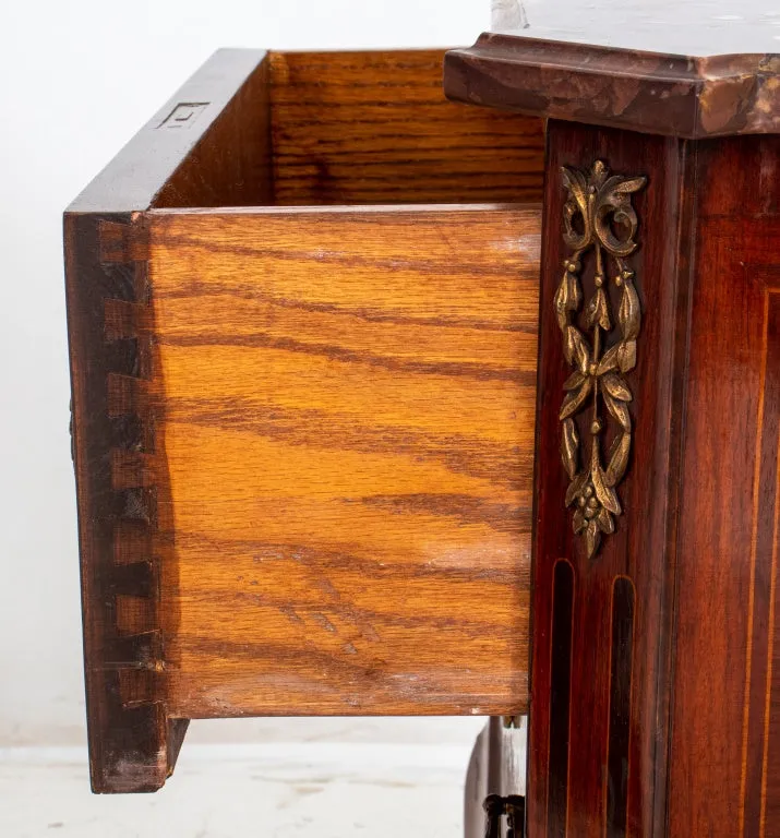 Louis XV Style Parquetry Two Drawer Commode