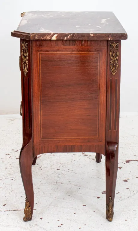 Louis XV Style Parquetry Two Drawer Commode