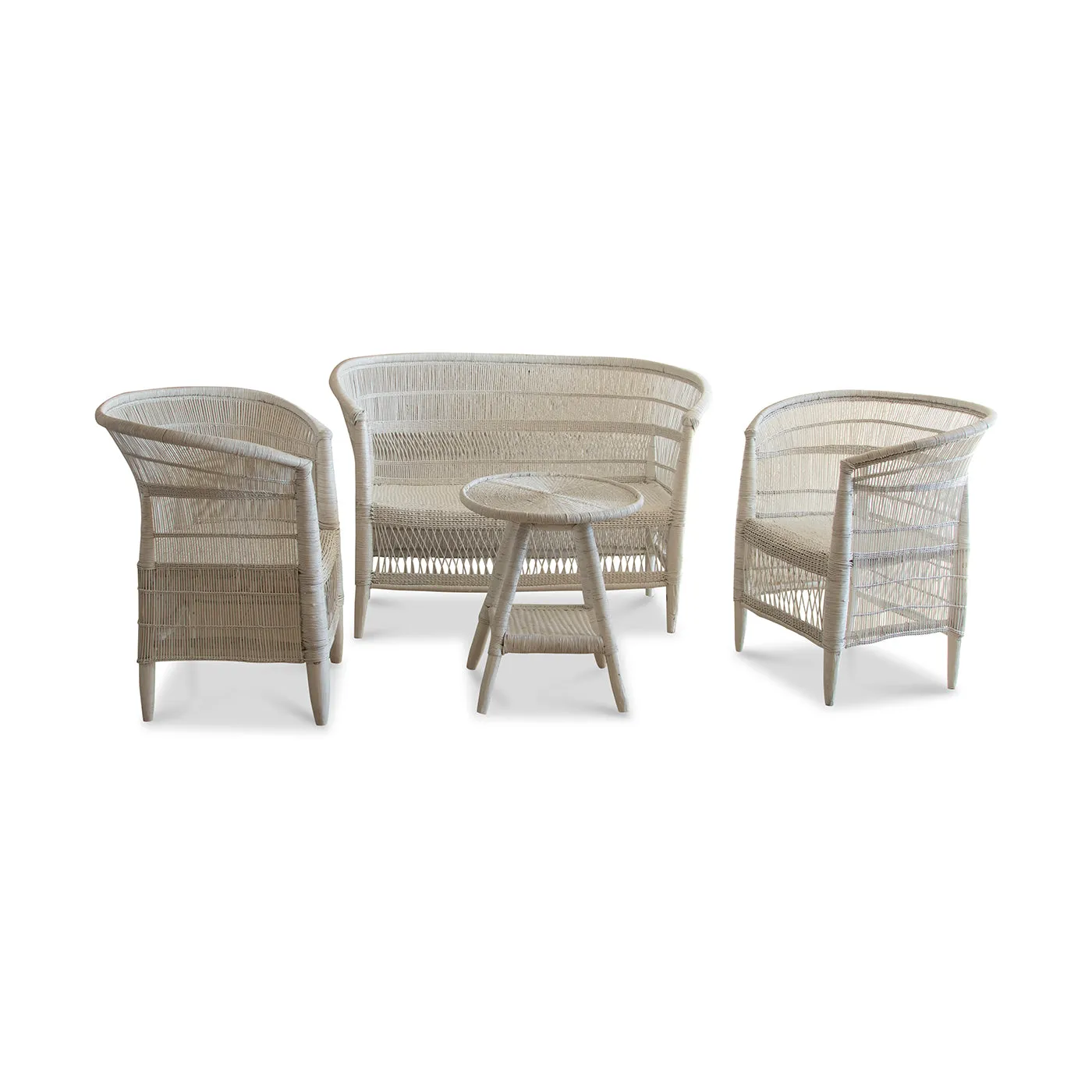 Malawi Cane Furniture | White Handwoven in Malawi