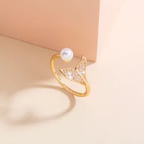 Mermaid Tail Pearl Ring