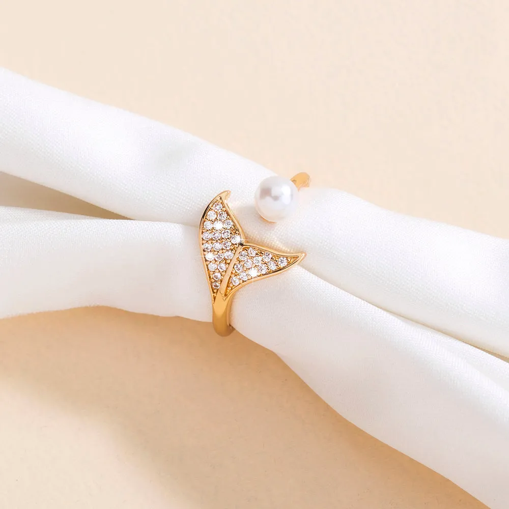 Mermaid Tail Pearl Ring