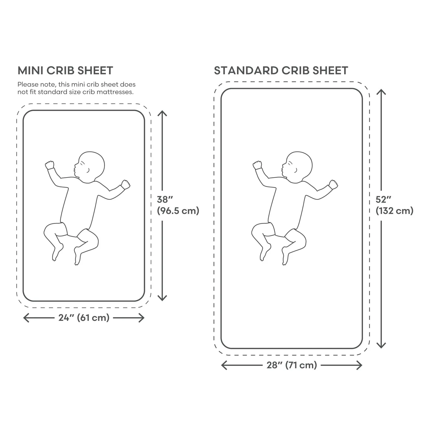 Mini Muslin Crib Sheet (Fog)