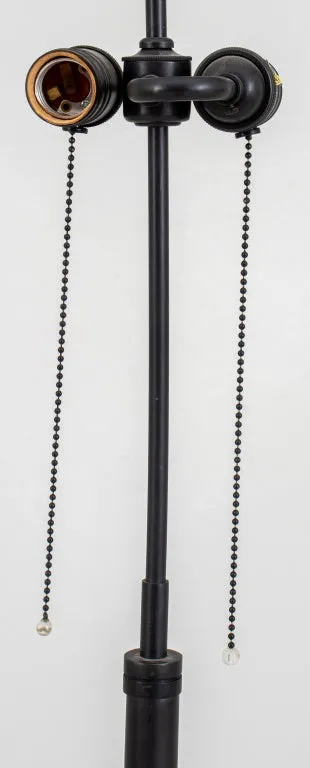 Modern Black Two-Light Tripod Floor Lamp