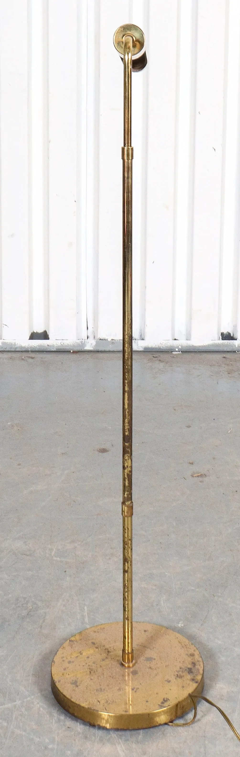 Modern Brass Floor Reading Lamp