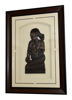 Mother Breast Feeding - Shadow Box