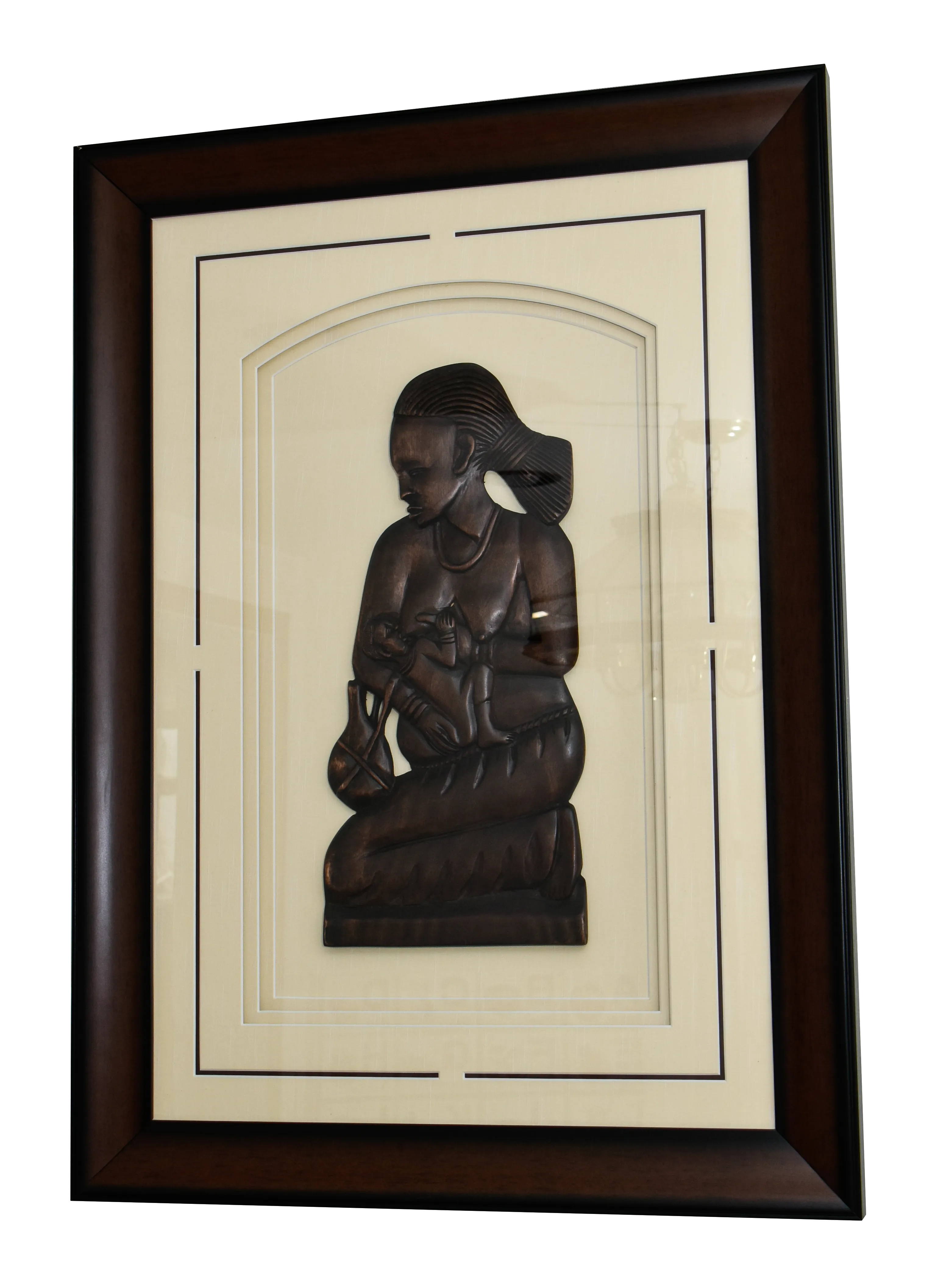 Mother Breast Feeding - Shadow Box