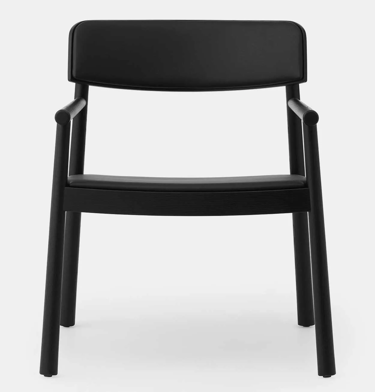 Normann Copenhagen Timb Lounge Armchair Upholstery Black/Black Leather