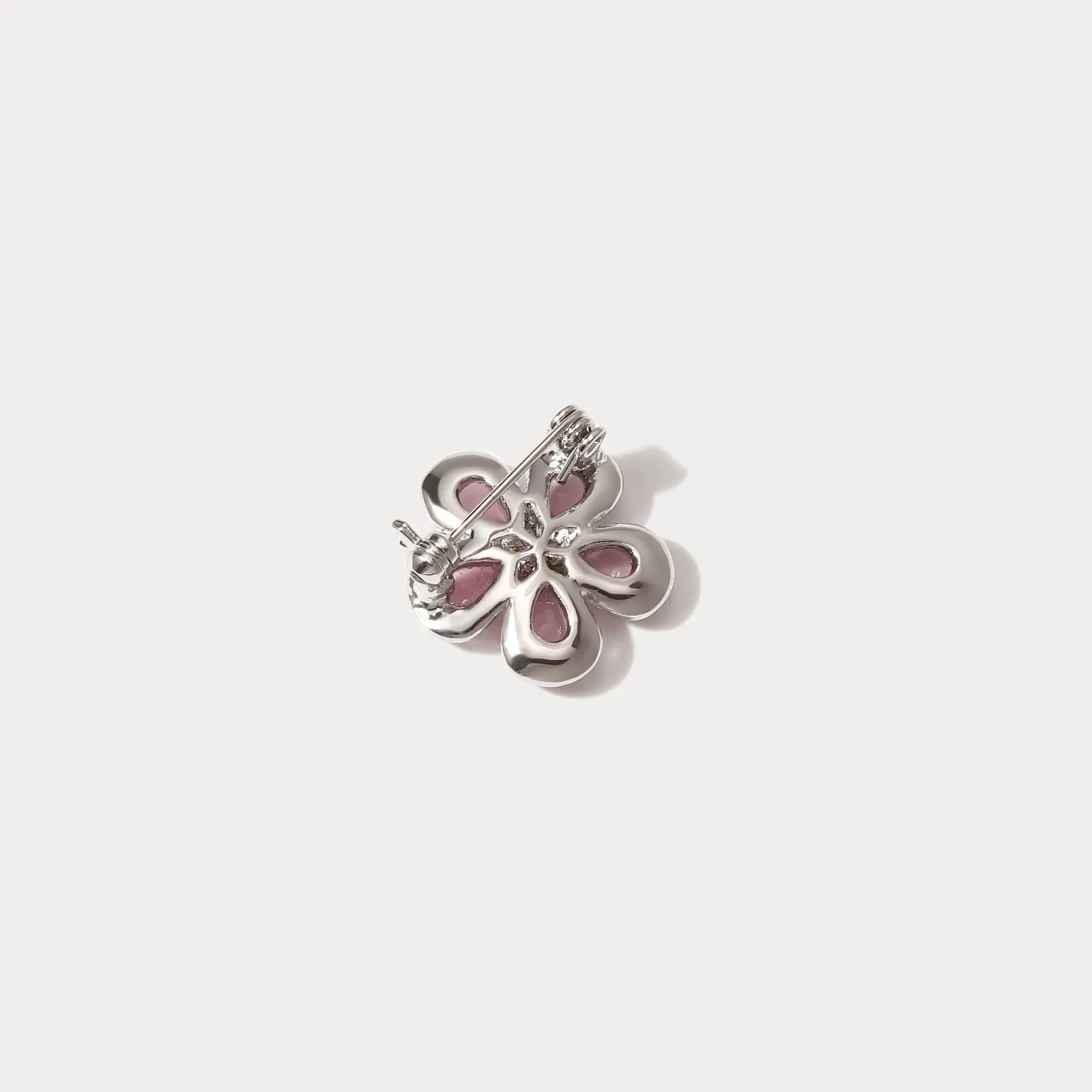 Purple Flower Brooch