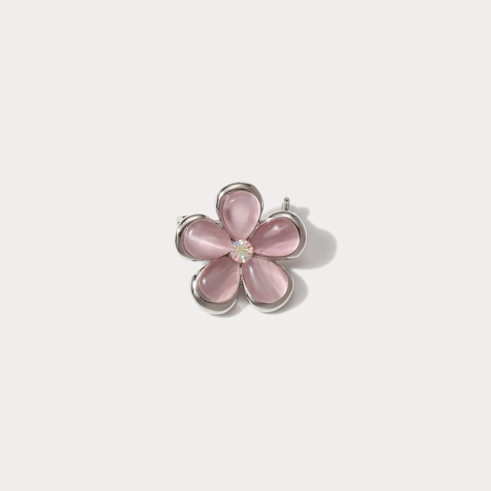 Purple Flower Brooch