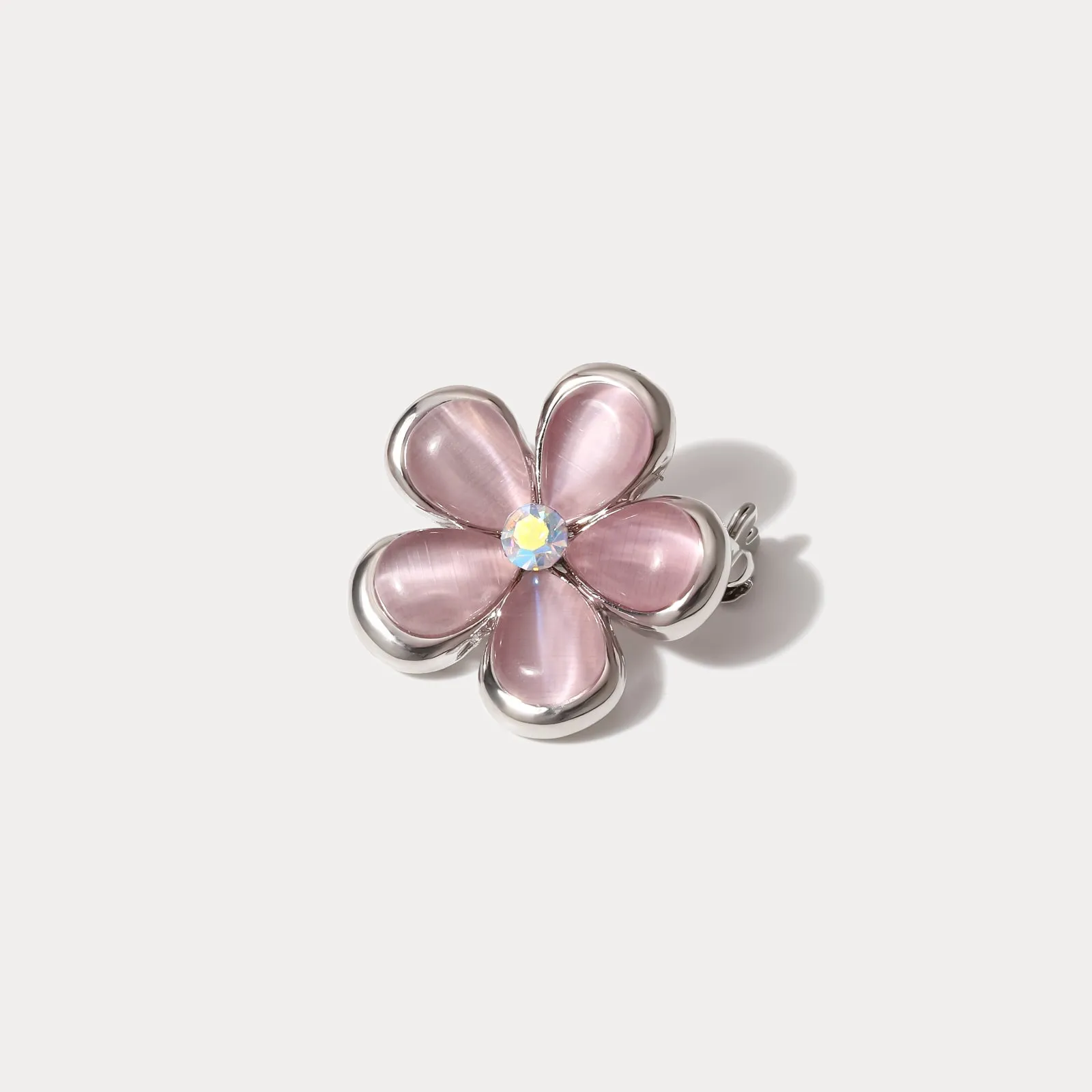 Purple Flower Brooch