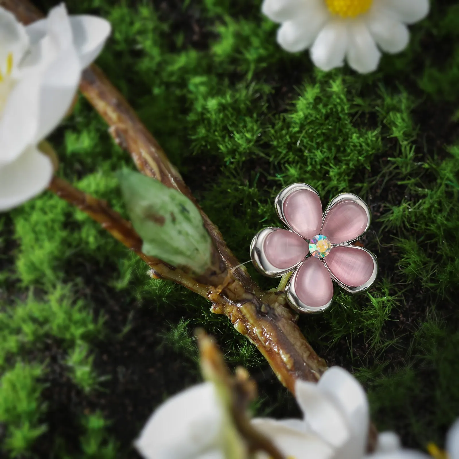 Purple Flower Brooch