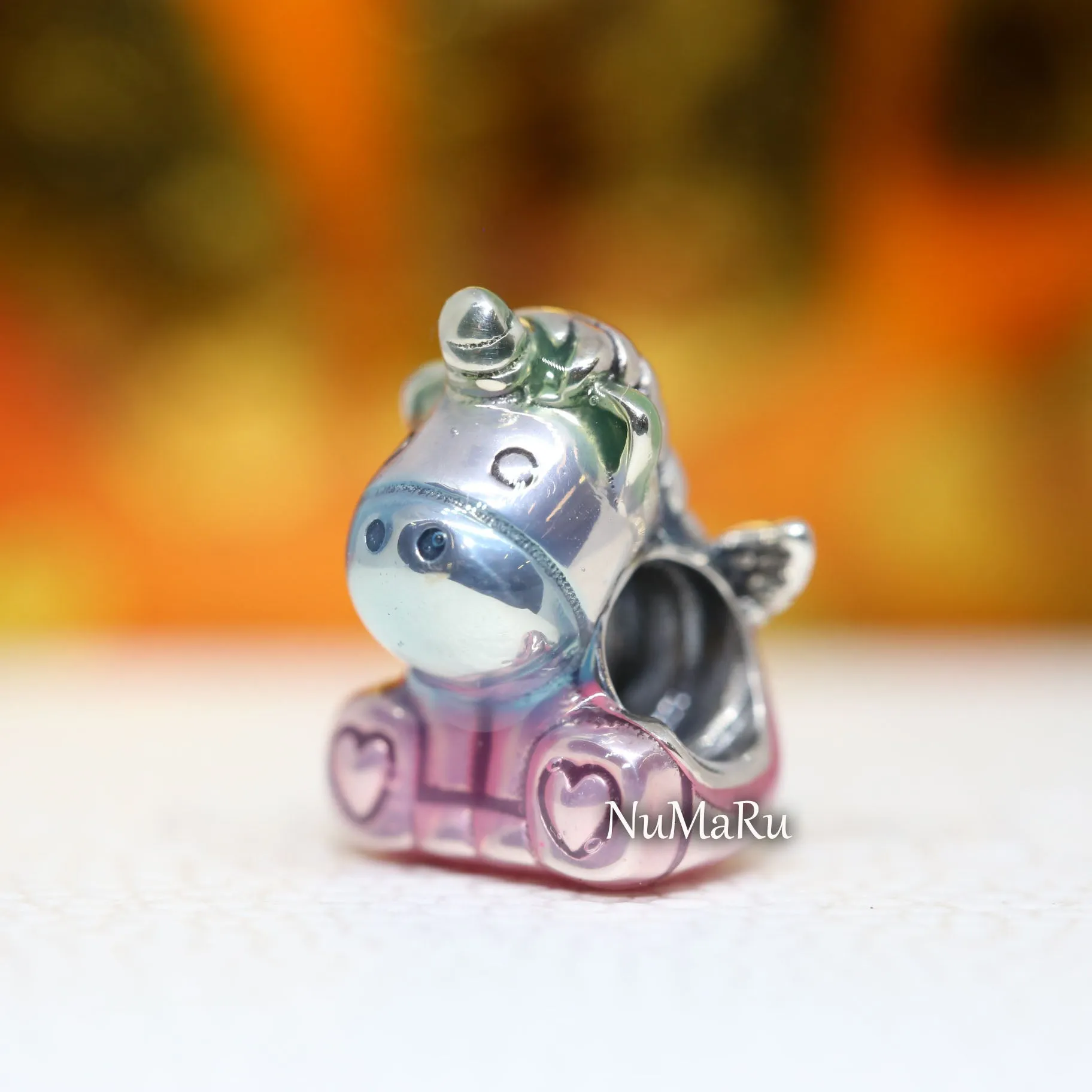 Enchanting Rainbow Bruno the Unicorn Charm – Colorful and Whimsical Accessory for Jewelry Lovers – Perfect Gift for Kids and Unicorn Enthusiasts