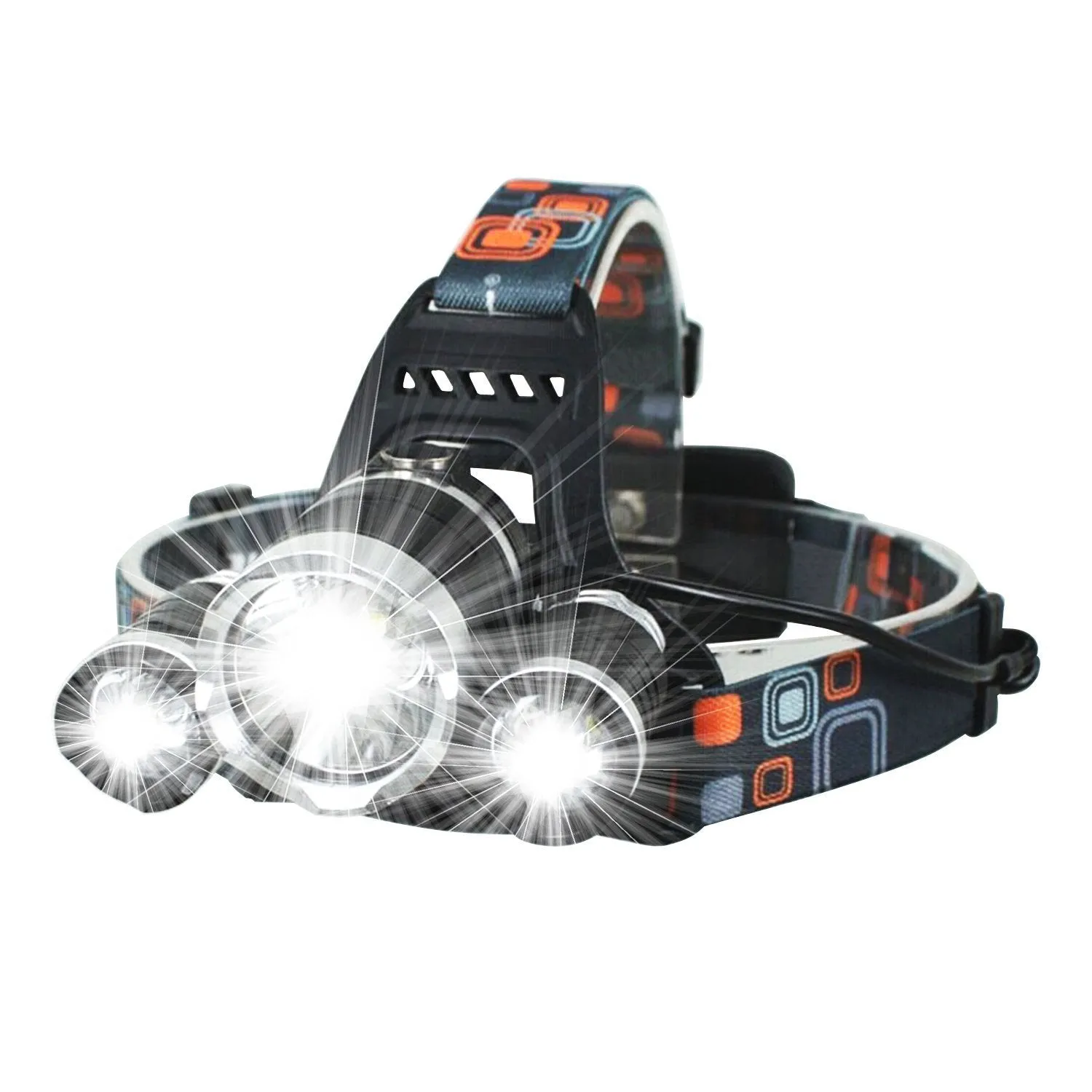 Rechargeable Zoom Led Headlamp Fishing Headlight Torch Hunting