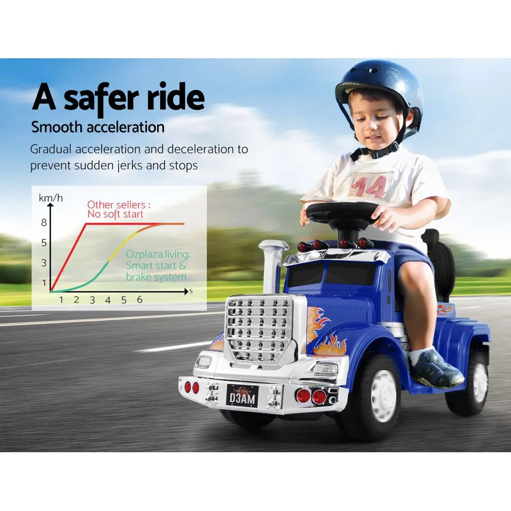 Ride On Cars Kids Electric Toys Car Battery Truck Childrens Motorbike Toy Rigo Blue