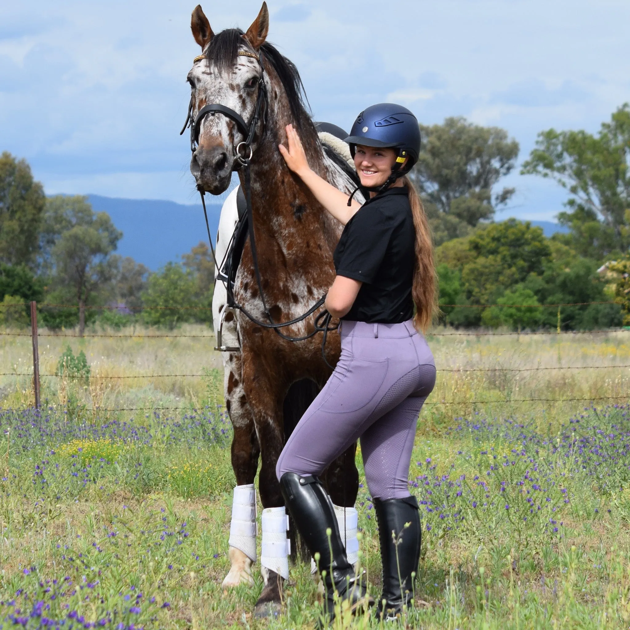 Riding tights in Wisteria