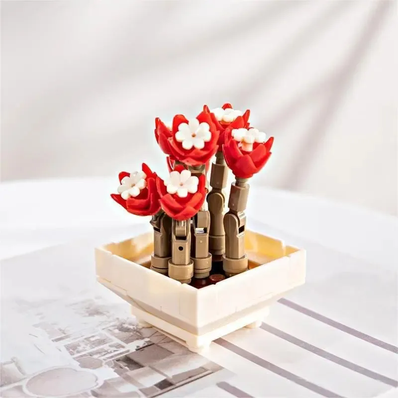 Succulent Potted Plants Building Blocks