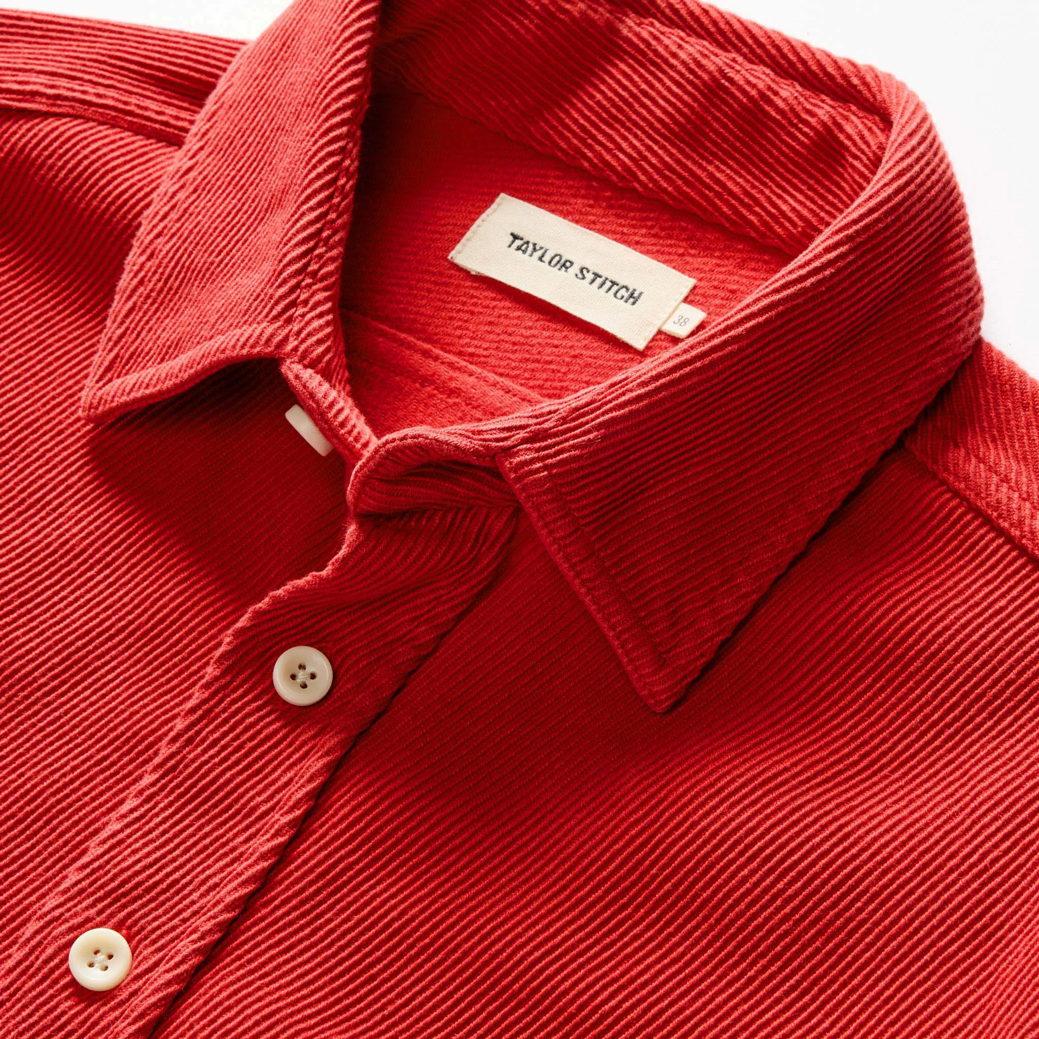 The Ledge Shirt in Cardinal