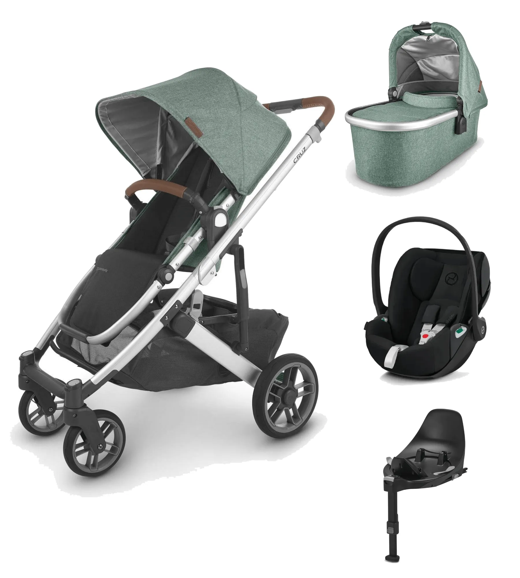 UPPAbaby Cruz V2 with Cloud T Car Seat and Base - Emmett