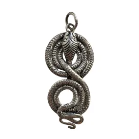 V I N T A G E // figure 8 snake / sterling silver infinite figure eight snake / a pendant