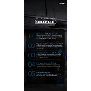 Vonixx Blend 500ml (Black Edition) (Ceramic and Carnauba spray wax)