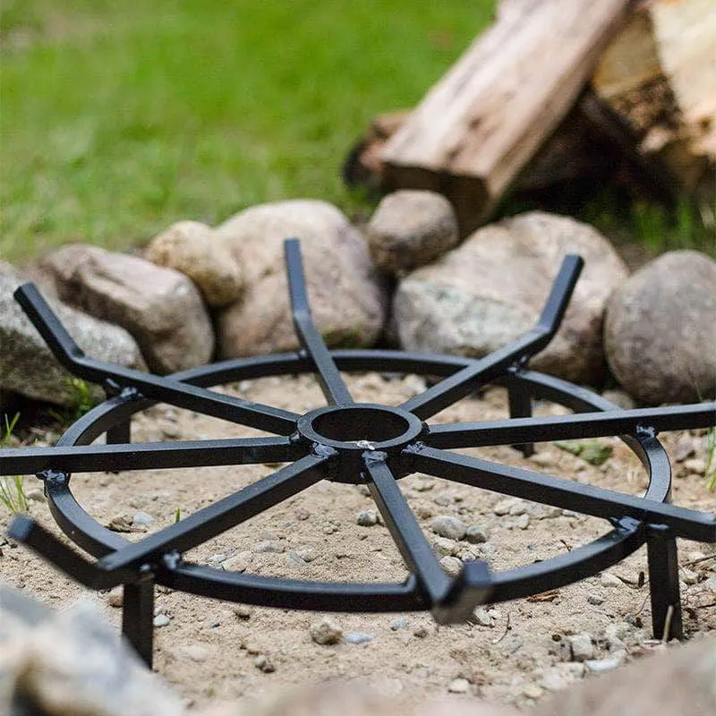 Walden Wagon Wheel Steel Fire Pit Grate