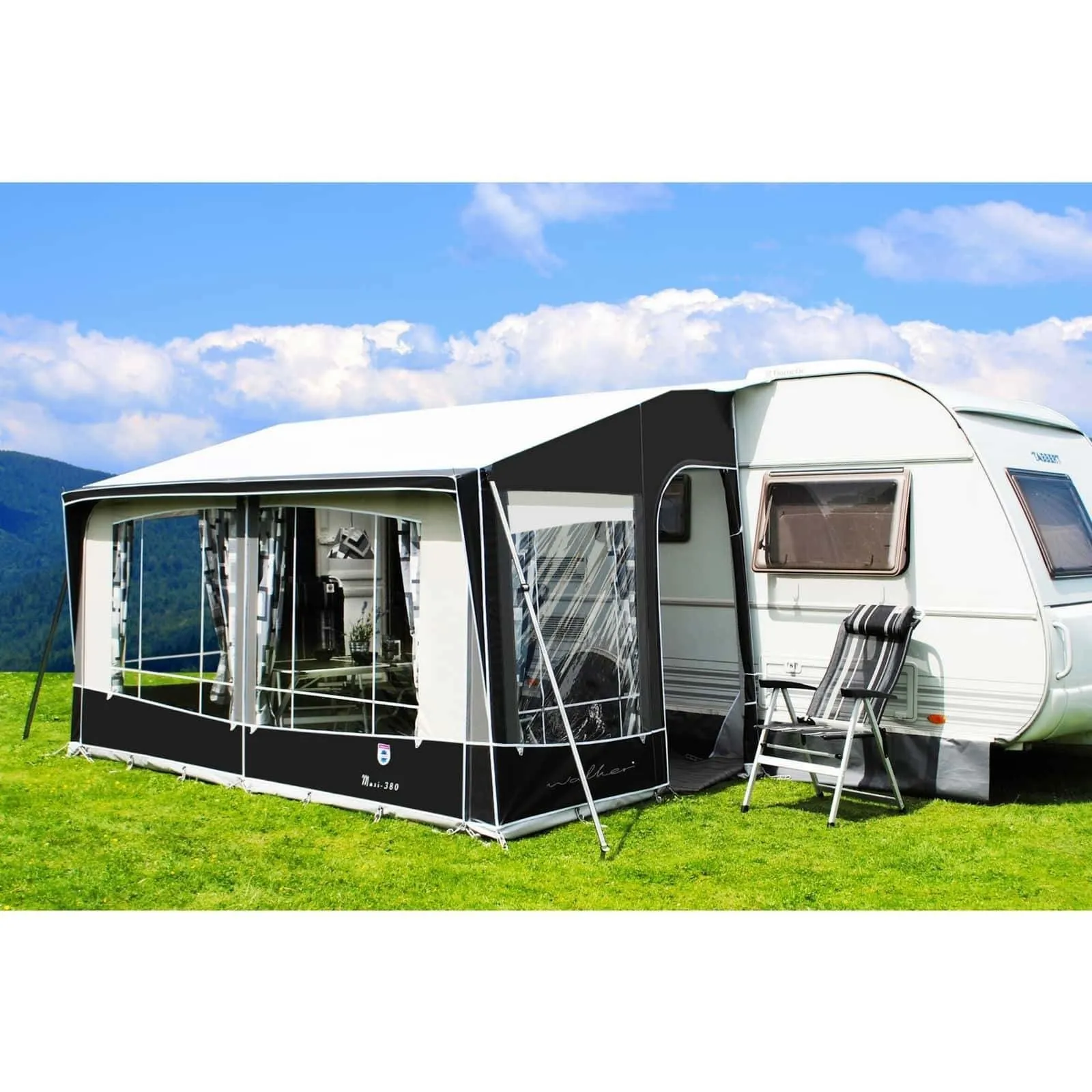 Walker Maxi 300 & 380 Caravan Porch Awning (2024)   Free Storm Straps