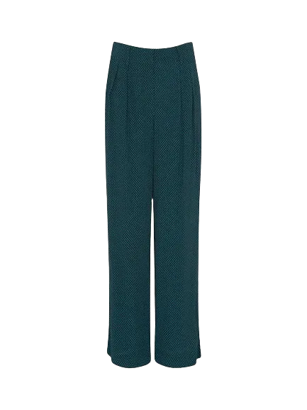 Whistles Green Lizzie Verticle Dash Trouser UK 6