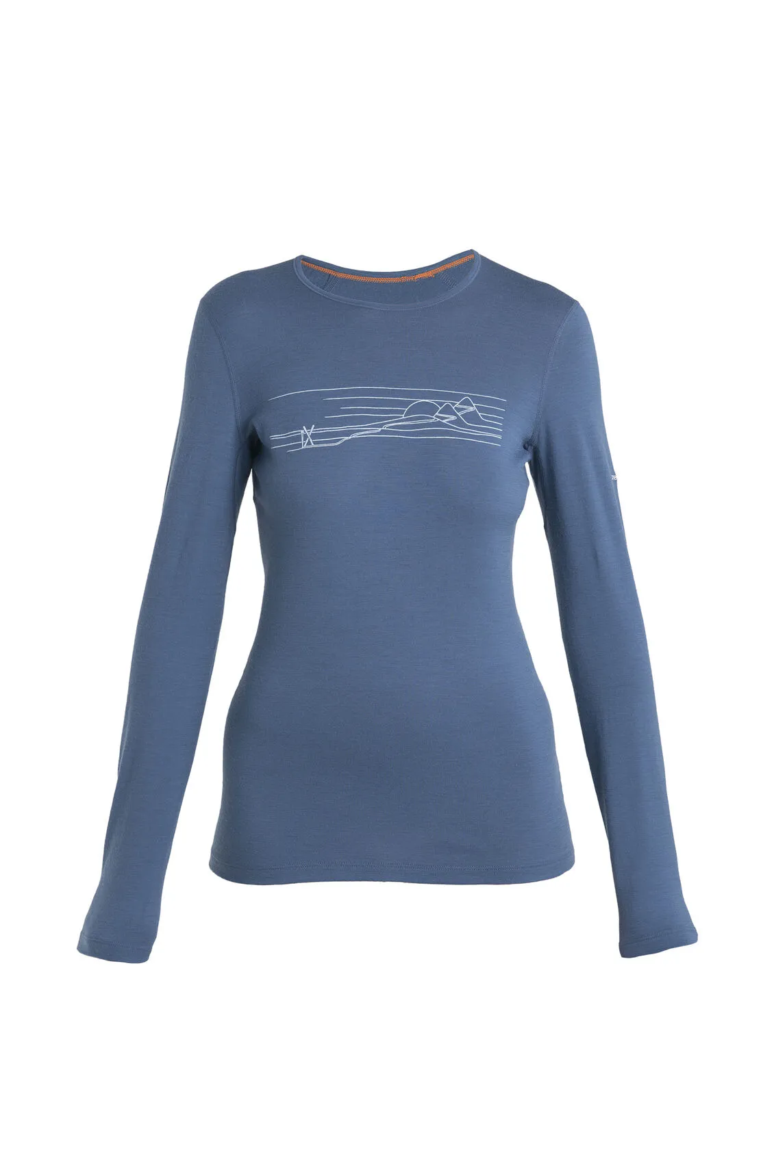 Womens Merino 200 Oasis LS Thermal Top Ski Stripes